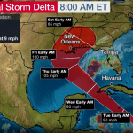 Tropical Storm Delta Forms in Caribbean